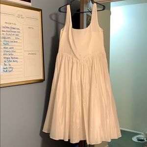 asos dress white with faux corset style cut